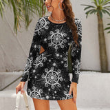 Hollow Slim-Fit Dress Slim dress with hollow waist