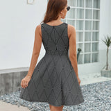 Diamond Life V-Neck Sleeveless Dress