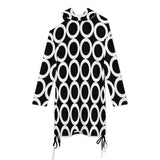 Long sleeved off shoulder skirt Off-Shoulder Hooded Dress