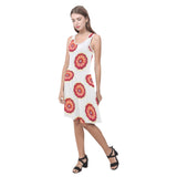 grapefruit wheel print Atalanta Sundress (Model D04)