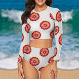 Two-piece Swimsuit (CL7021) Grapefruit Two-piece Swimsuit