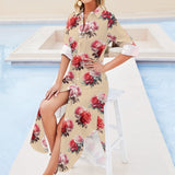 Button-Up Long Sleeve Shirt Dress Long sleeved shirt dress