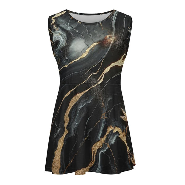 Cheerleading Uniform (LYQ63) Gold Accented Marble