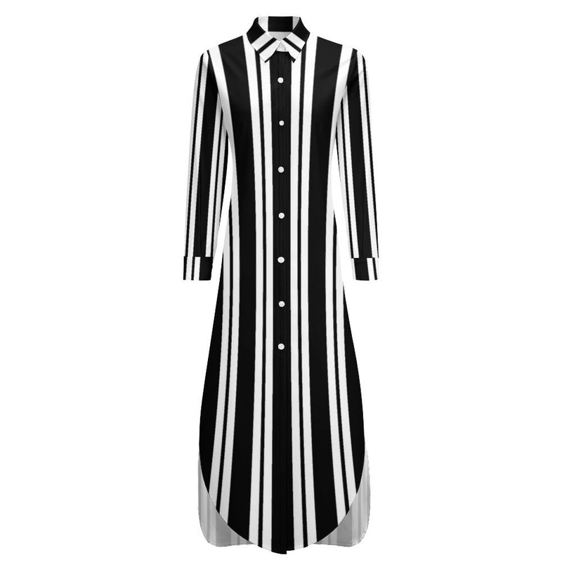 Button-Up Long Sleeve Shirt Dress Long sleeved shirt dress