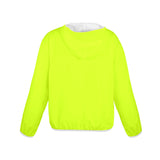 NEON GREEN hat Women's Lightweight Sun Protection Hoodie (Model H62)
