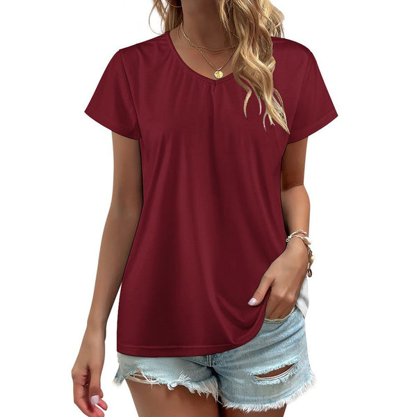 Women&#039;s V-Neck Short Sleeve T-Shirt V-neck short sleeve T-shirt