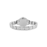 bold black white striped print Women's Italian Charm Watch(Model 107)