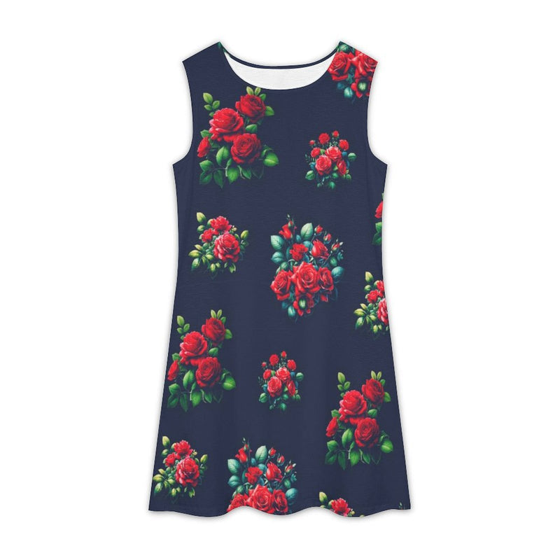 All Over Print Sleeveless Dress Sleeveless dress