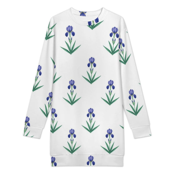 Hoodless sweatshirt Women's Long Sleeve Sweatshirt Dress