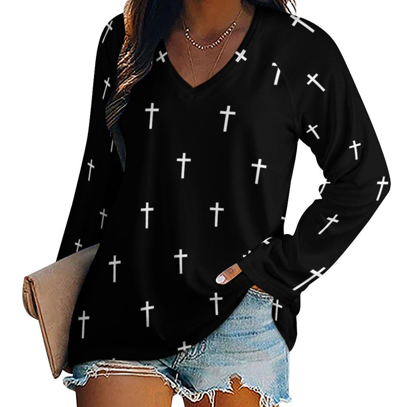 Women&#039;s Long Sleeve Loose Tee (TLREV2) Long sleeve loose tee