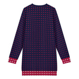 Hoodless sweatshirt Women's Long Sleeve Sweatshirt Dress