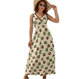 Sleeveless Long Dress (NZ028) Sleeveless dress
