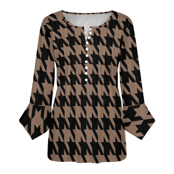 Women&#039;s Ruffled Petal Sleeve Top Women's ruffled petal sleeve top