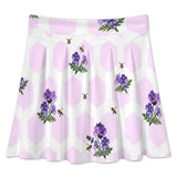 All Over Print Skater Skirt longuette
