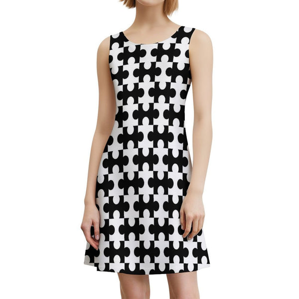 All Over Print Sleeveless Dress Sleeveless dress