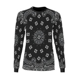 black bandana Women's Long Sleeve T-shirt