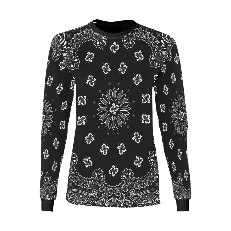 black bandana Women's Long Sleeve T-shirt