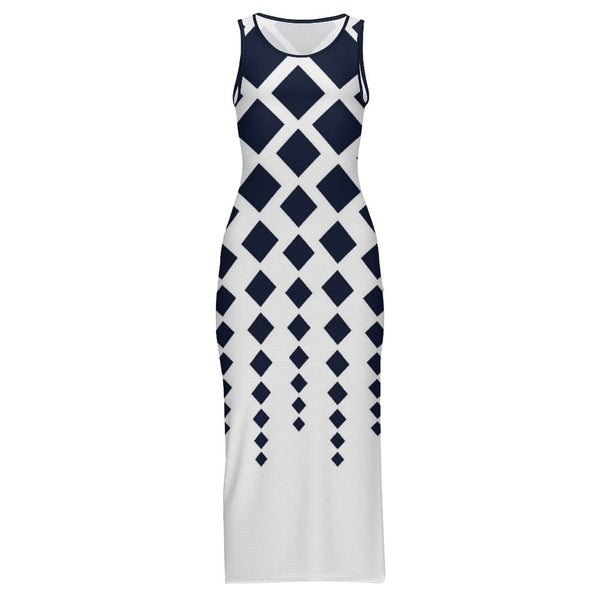 Sleeveless Bodycon Side Slit Long Dress Split cheongsam