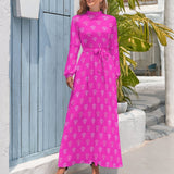 Long Sleeve High Neck Long Dress Long dress