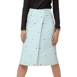 Women's Wrap Skirt Button skirt