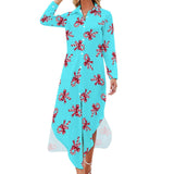 Button-Up Long Sleeve Shirt Dress Long sleeved shirt dress