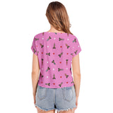 Batwing Sleeve V-Neck Top