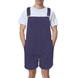 aviary purple Unisex Shorts Suspender Jumpsuit (Model L78)
