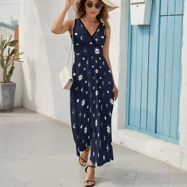 Sleeveless Long Dress (NZ028) Sleeveless dress