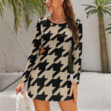 Slim dress with hollow waist Hollow Slim-Fit Dress