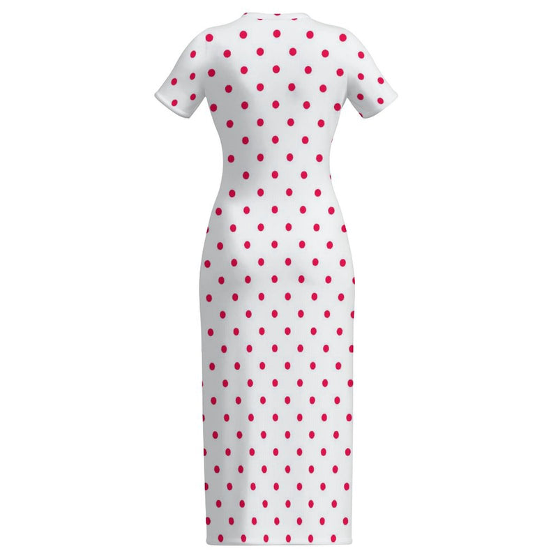 Short Sleeve Bodycon Maxi Dress Short sleeved dress