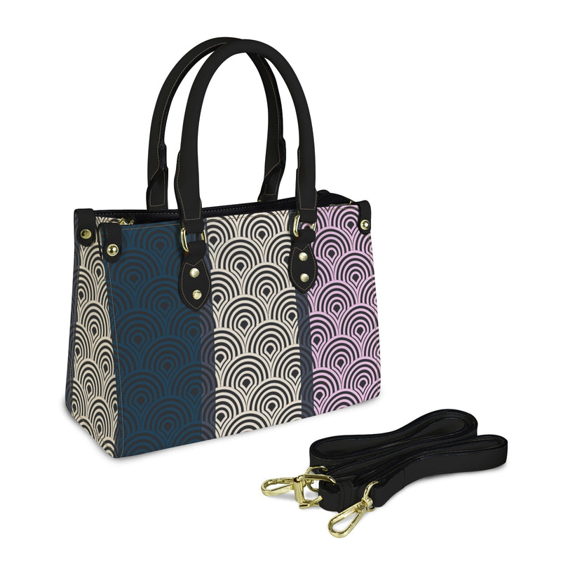 tricolor shell purse print PU Leather Handbag-Small (Model 1747)