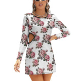 Hollow Slim-Fit Dress Slim dress with hollow waist