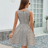 V-Neck Sleeveless Dress (NZ022)  Frocks