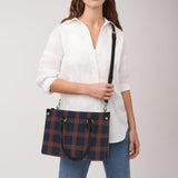 large plaid yoga_leggings_template-Recovered-Recovered PU Leather Handbag-Small (Model 1747)