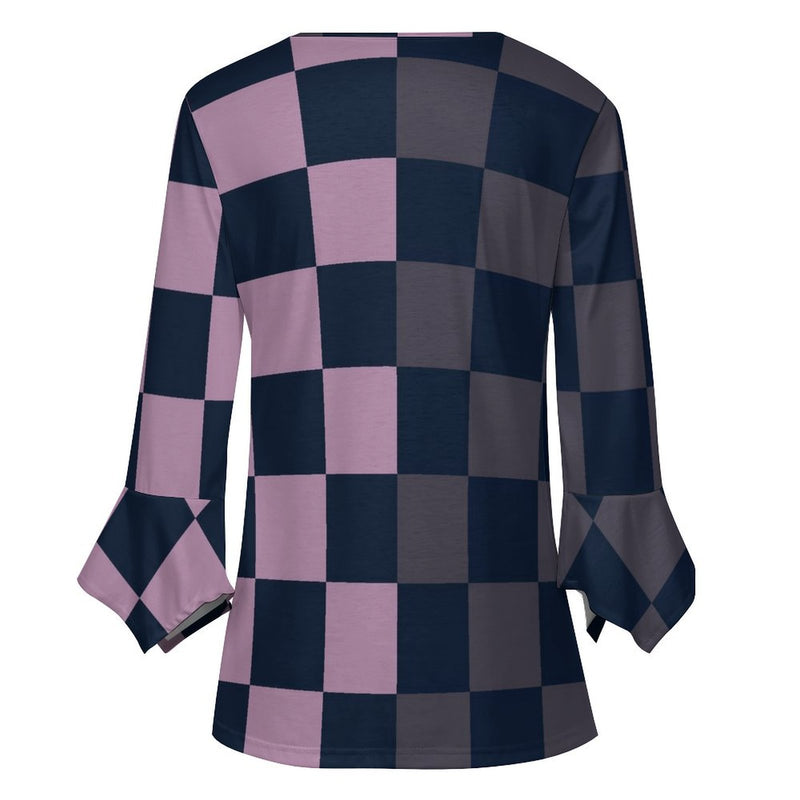 Women&#039;s Ruffled Petal Sleeve Top Women's ruffled petal sleeve top