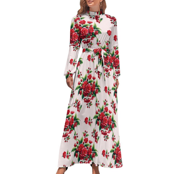 Long Sleeve High Neck Long Dress Long dress