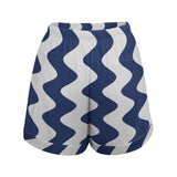 Wavy Women&#039;s High-Waisted Loose Shorts High waist loose shorts