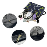 rings links print 10A PU Leather Handbag-Small (Model 1747)