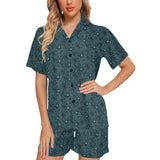 Paisley Women's V-Neck Short Pajama Set