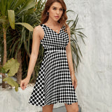 V-Neck Sleeveless Dress (NZ022)  Frocks