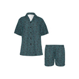 Paisley Women's V-Neck Short Pajama Set