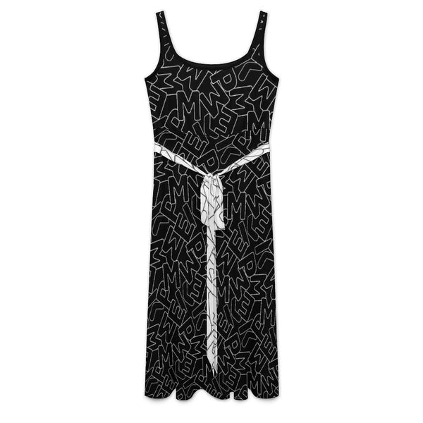Sleeveless dress Tie Waist Sleeveless Dress