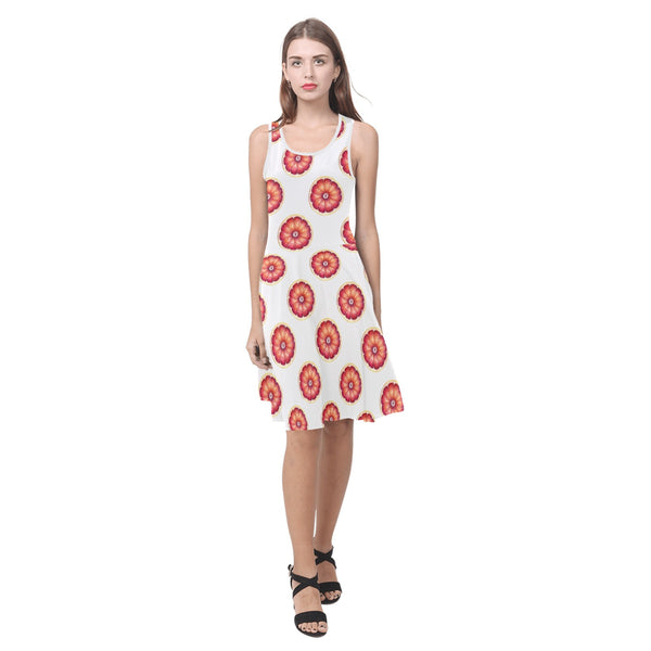 grapefruit wheel print 2A Atalanta Sundress (Model D04)