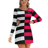 Hollow Slim-Fit Dress Slim dress with hollow waist