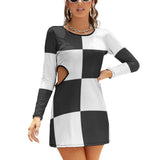 Hollow Slim-Fit Dress Slim dress with hollow waist