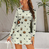Hollow Slim-Fit Dress Slim dress with hollow waist