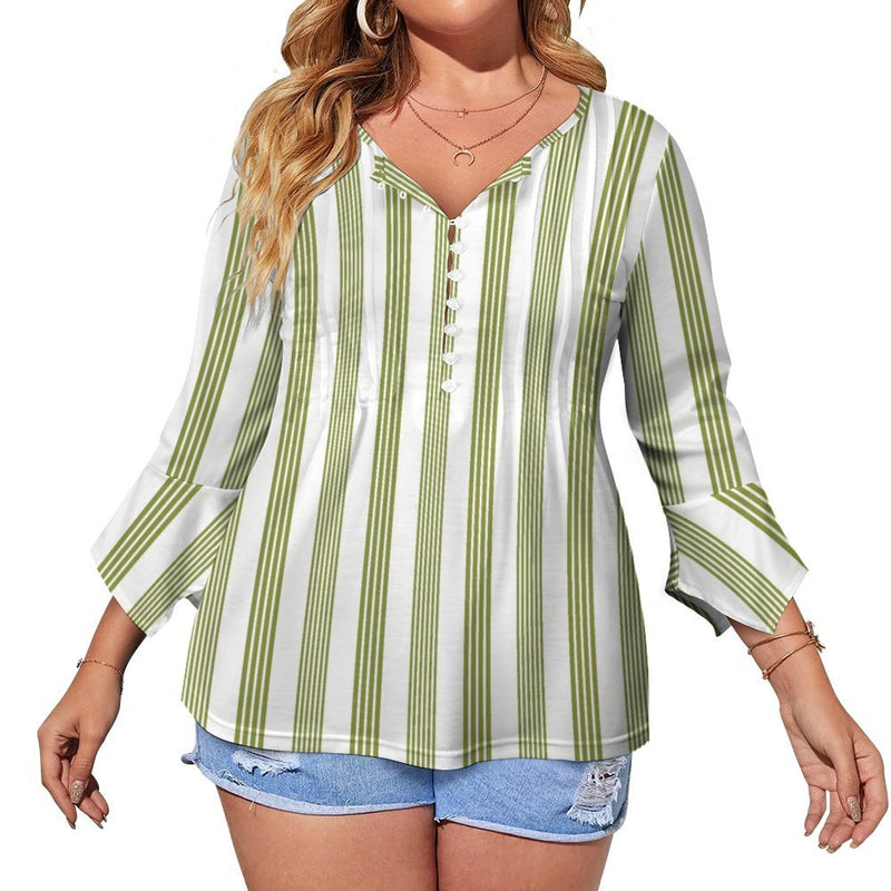 Women&#039;s Ruffled Petal Sleeve Top Women's ruffled petal sleeve top