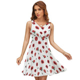 V-Neck Sleeveless Dress (NZ022)  Frocks