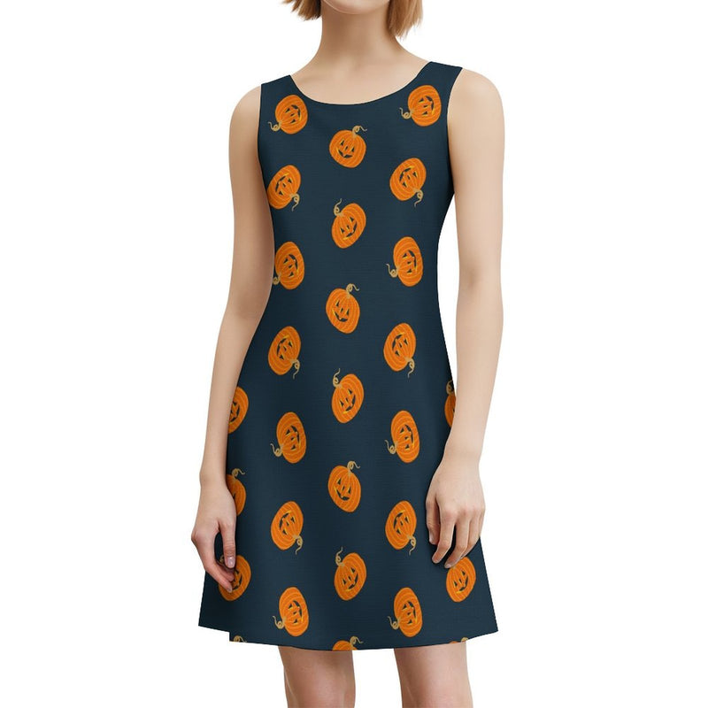 All Over Print Sleeveless Dress Sleeveless dress