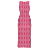 Sleeveless Bodycon Side Slit Long Dress Split cheongsam